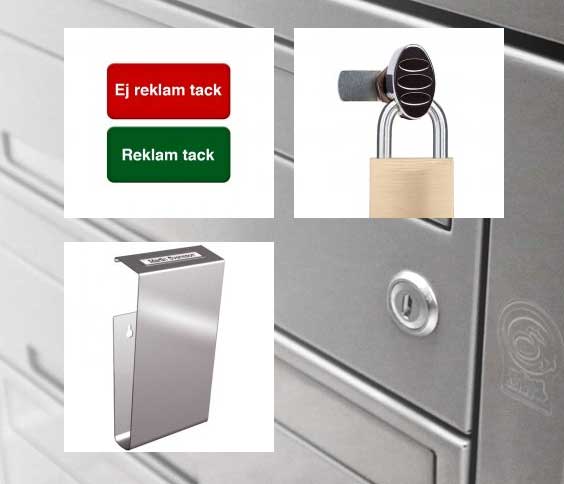 Reservdelar och tillbehör till postboxar